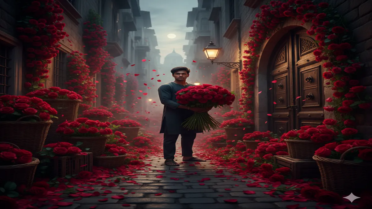 anginat phool intikhab gulab