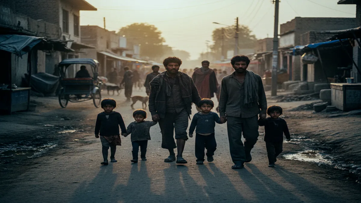 bhookhmari kee zad me hai yaa daar ke saaye me hai