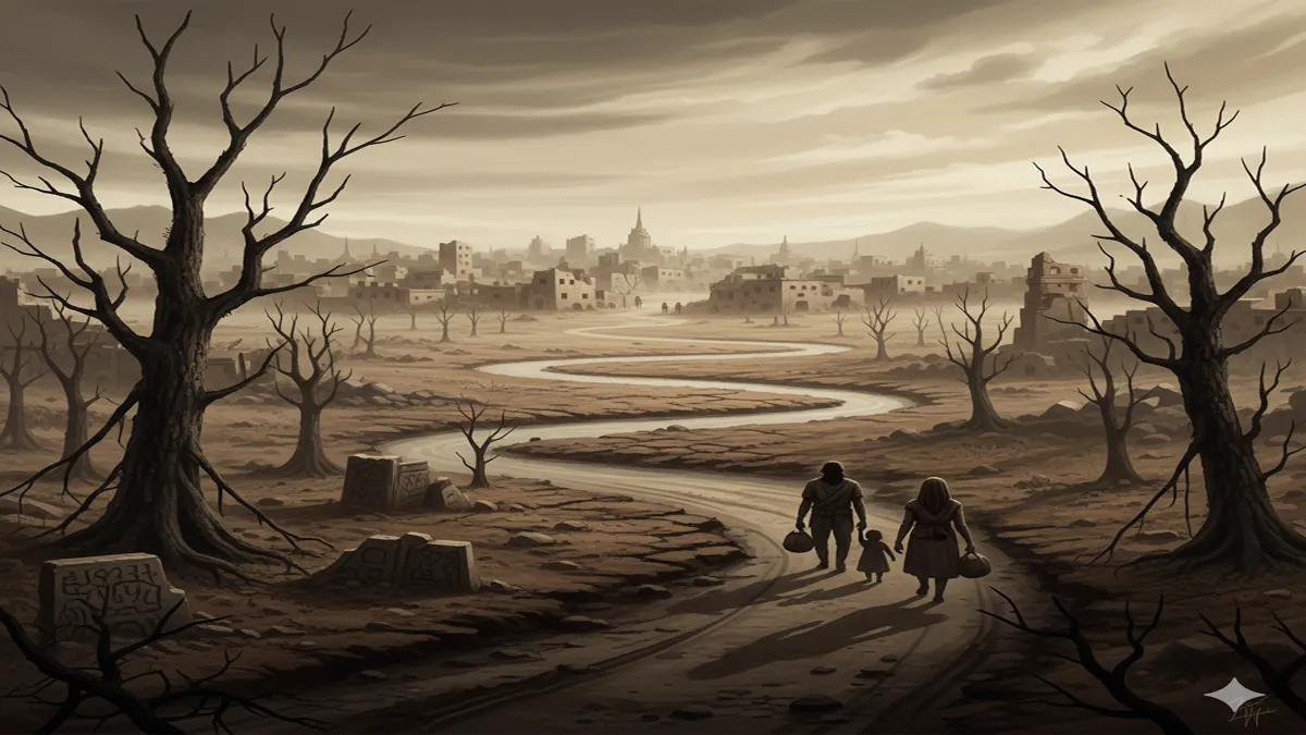 darakht sookh gaye rook gaye nadi naale