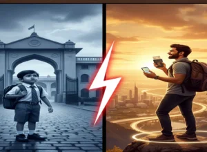 kabhi pahli baar school jaane me dar lagta tha