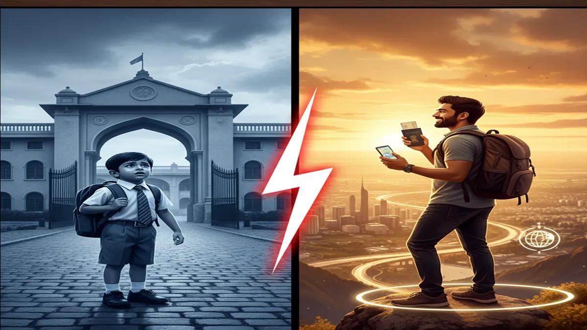 kabhi pahli baar school jaane me dar lagta tha