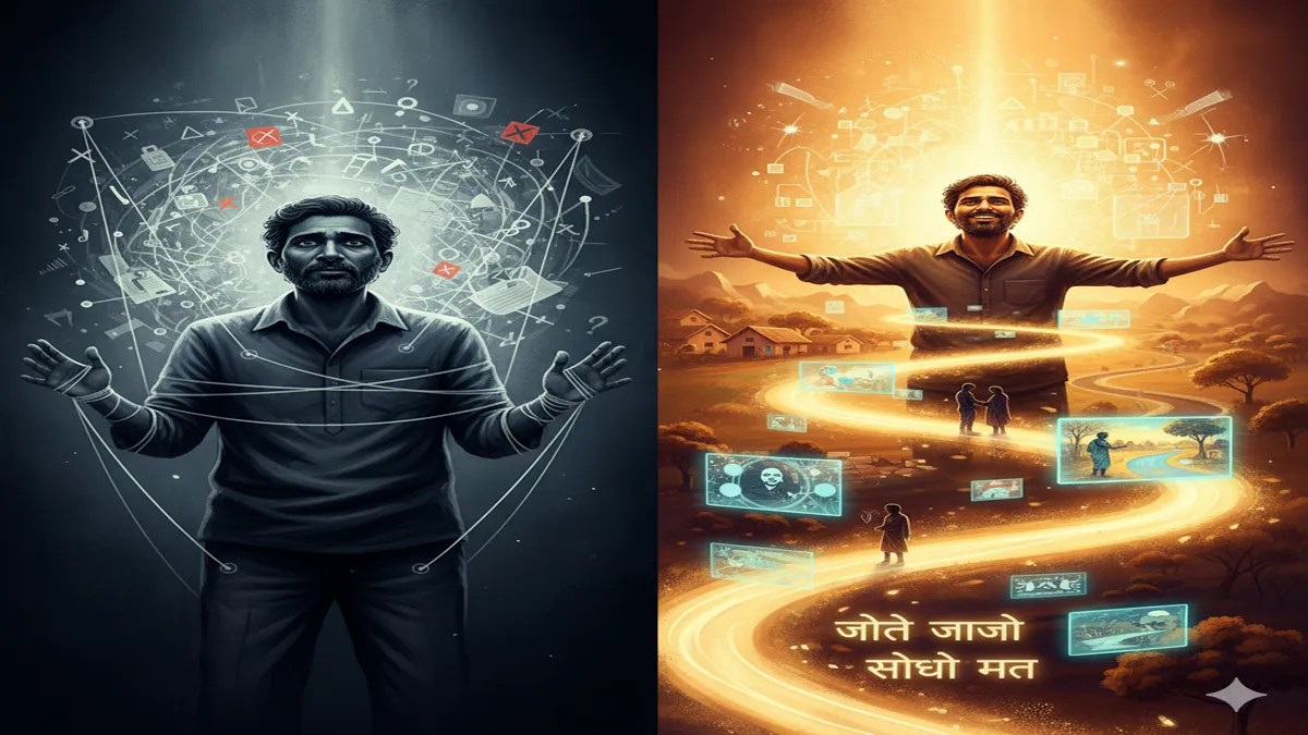 kath putli hai yaa jivan hai jite jaao socho mat