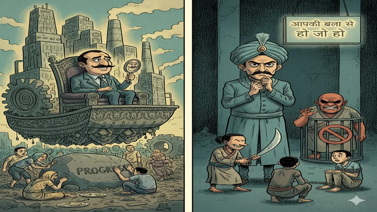 mulq ki aisi taraqqi aapki bala se ho jo ho