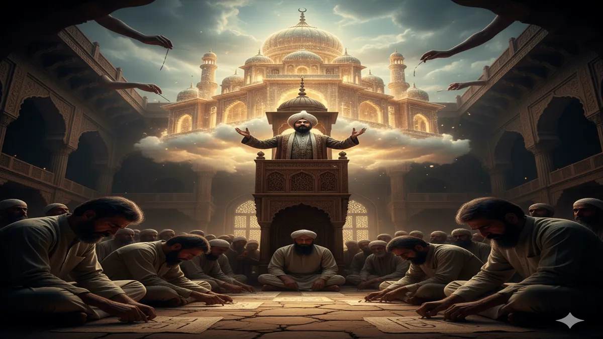 sar e mimbar wo khwabon ke mahal taamir karte hain