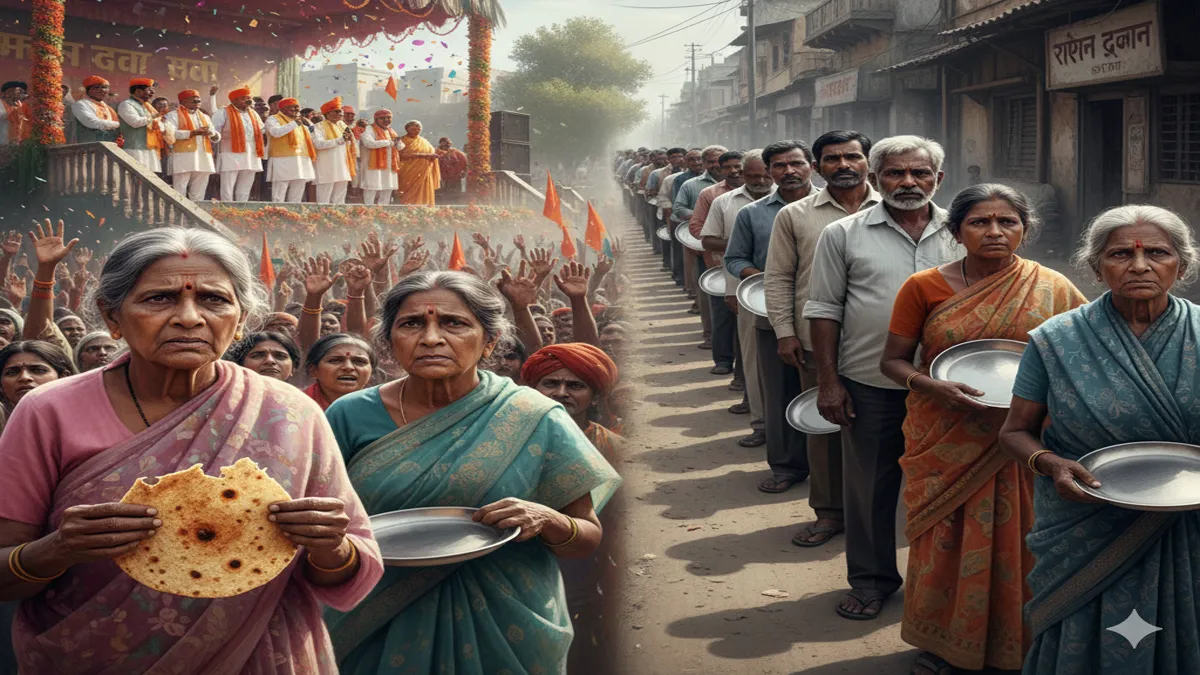 har chauk pe bhashan hai har manch pe qasam ka shor